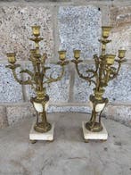 Kandelaber (2) - Verguld brons