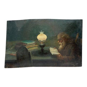 Nazzareno Sidoli (1879–1969) - Ritratto, Uomo in Lettura, Antiek en Kunst