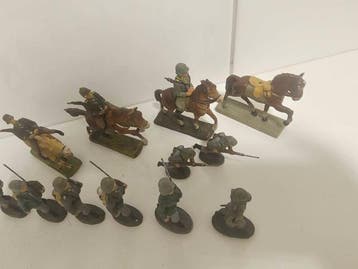 Lineol - Figuur - Elastolin u.a. Soldaten WWII (16) -, Kinderen en Baby's, Speelgoed | Overig, Nieuw