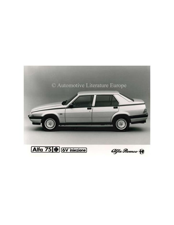 1987 ALFA ROMEO 75 QV V6 INIEZIONE PERSFOTO, Livres, Autos | Brochures & Magazines
