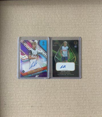 2023/24 Topps Finest Lucas Bergvall /99 Gesigneerde kaart,, Nieuw