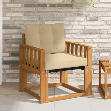 vidaXL Buitensofa Massief Acacia Hout Naturel, Tuin en Terras, Tuinsets en Loungesets, Verzenden, Nieuw