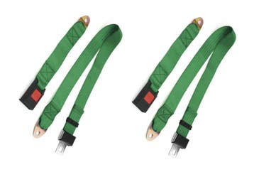 2 punts gordel set groen voor 2 stoelen, Ophalen of Verzenden, Nieuw