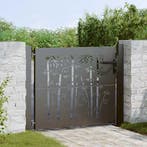 vidaXL Tuinpoort met slot Zwart 110 x 105 cm Gepoedercoat, Tuin en Terras, Verzenden, Nieuw