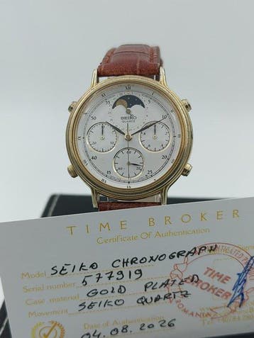 Seiko - Chronograph Moonphase - Zonder minimumprijs -