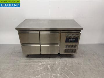 RVS Ecofrost Koelwerkbank 4 Laden 136 cm 230V Horeca, Ophalen of Verzenden