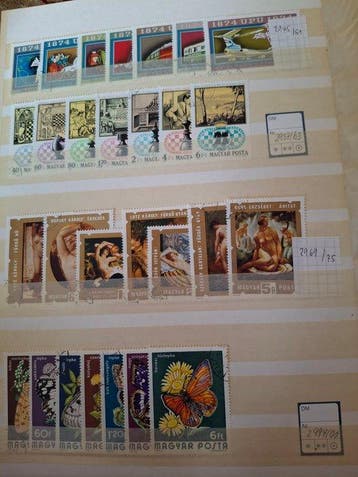 Hongrie - Hongrie : album jumbo épais, + album normal et, Timbres & Monnaies, Timbres | Europe | Autre