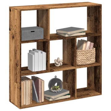 vidaXL Kamerscherm / boekenkast 102x29x103,5 cm hout oud, Verzenden, Nieuw