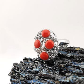 Koraal - Argento 925 - Ring - Italiaans vakmanschap, Verzamelen