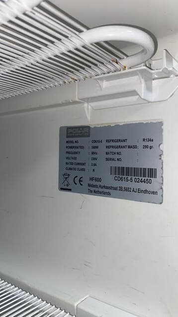 Polar HF600 Koelkast, Ophalen of Verzenden, Nieuw in verpakking