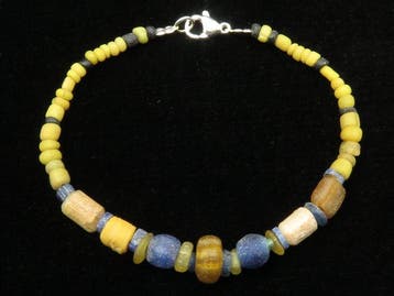 Oud-Romeins Armband van glazen kralen - 18.5 cm (Zonder