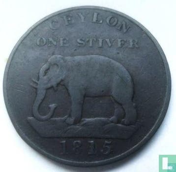 Ceylon 1 stiver 1815, Verzenden, Losse munt