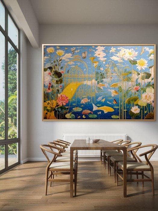Mrs Art Prime - The Underworld Garden in Salvador Dali, Antiquités & Art, Art | Peinture | Moderne