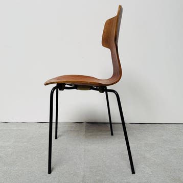 Fritz Hansen - Arne Jacobsen - Stoel - Multiplex, Metaal -