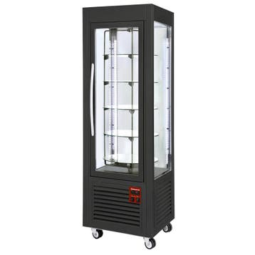 Gebaksvitrine | 360L | Zwart | +2°C/+10°C | 5 Schappen, Verzenden