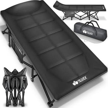 Veldbed - 1 Persoons - Kampeerbed - Stretcher - 190x68cm - Z, Caravans en Kamperen, Verzenden, Nieuw