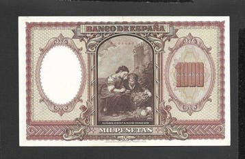 Spanje. - 1000 Pesetas - 1940 - Pick 120, Postzegels en Munten