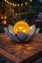 Lampe - Métal, Cristal