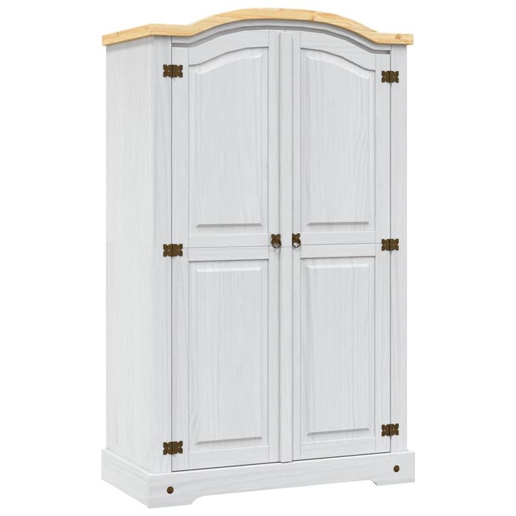 vidaXL Kledingkast met 2 deuren Mexicaans grenenhout, Maison & Meubles, Armoires | Penderies & Garde-robes, Envoi