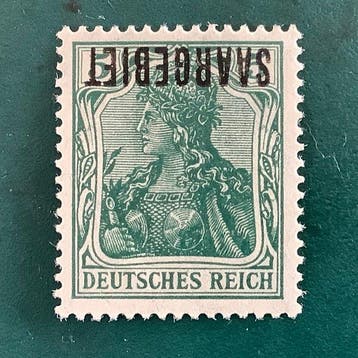 Territoire du bassin de la Sarre 1920 - 5Pf Germania avec