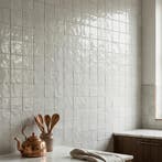 Wandtegel Equipe Handvorm  Ritmo Grijs Glans 10x10, Doe-het-zelf en Bouw, Nieuw, Minder dan 20 cm, 10 m² of meer, Wandtegels