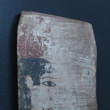 Oud-Egyptisch Hout Godin Hathor, achterzijde van het