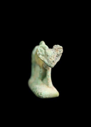 Oude Egypte, Ptolemeïsch Faience Amulet van de Wandelende