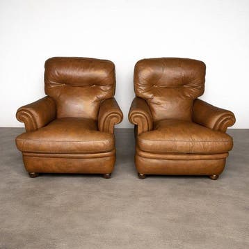 Poltrona Frau - Fauteuil (2) - Droom - Leder