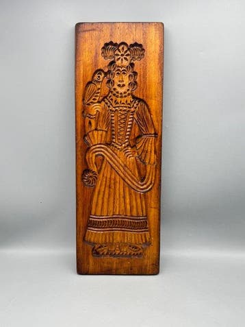 Antieke dubbelzijdige speculaasplank - Mal - dubbelzijdige