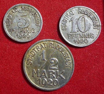Duitsland, Saksen-Weimar-Eisenach Lotto 3 Monete 5 Pfenning,