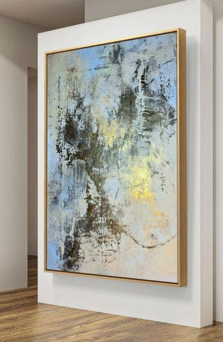 Barbara Chrzaszczkiewicz (1958) - Silent Flow - XXL, Antiquités & Art, Art | Peinture | Moderne
