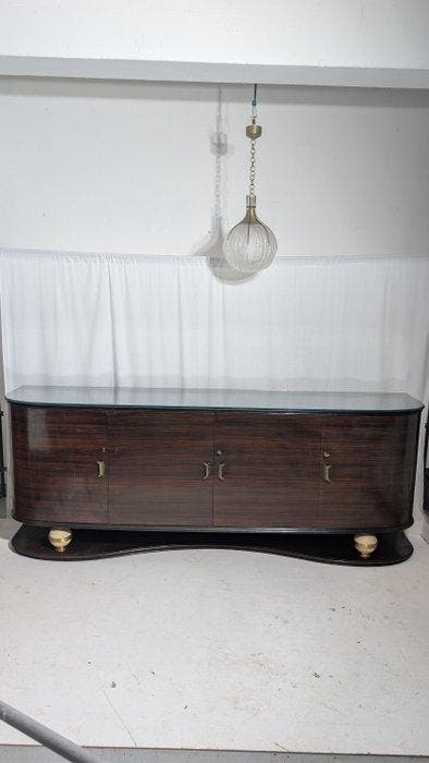 Dressoir - Palissander, Verguld messing - rosewood, Maison & Meubles, Maison & Meubles | Autre