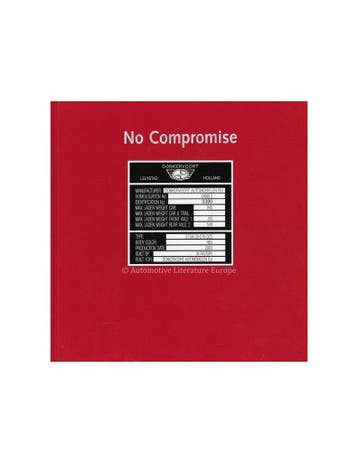DONKERVOORT, NO COMPROMISE  (GESIGNEERD !), Ophalen of Verzenden, Nieuw