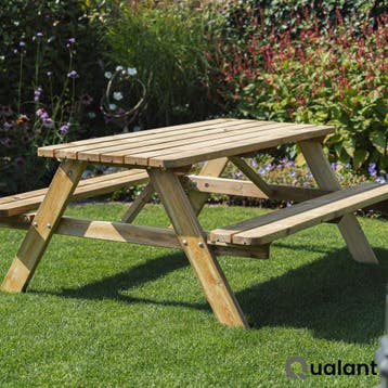 Stevige Picknicktafels | Geimpregneerd | Snelle levering, Verzenden, Nieuw, Inklapbaar