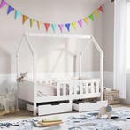 vidaXL Kinderbedframe met lades 80x170 cm massief grenenhout, Verzenden