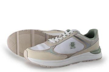 Tommy Hilfiger Sneakers in maat 41 Beige, Verzenden, Beige, Zo goed als nieuw, Sneakers
