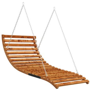 Schommelbed 115x147 cm - teaklook - 41% korting! De goedk..., Verzenden, Zo goed als nieuw