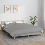 vidaXL Verzwaringsdeken 200x220 cm 9 kg stof grijs, Verzenden, Nieuw