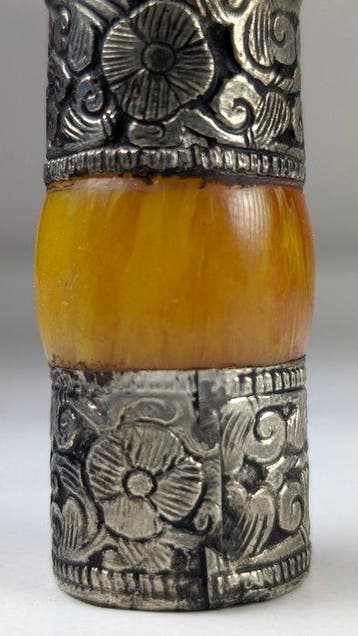 Tibet Tibetaans zilver Rijk versierd Zegelstempel - 9 cm, Antiek en Kunst