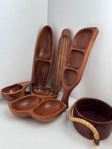 Sagaform - Jon Eliasson - Tafelmiddenstuk (7) - Teak -