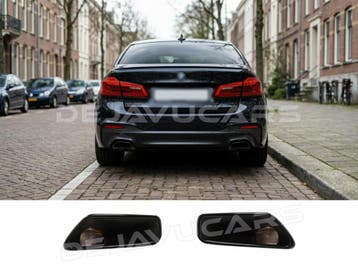 Sport Uitlaat sierstuk zwart voor BMW 5 Serie G30 / G31, Ophalen of Verzenden