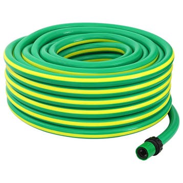 vidaXL Tuinslang 5-laags Groen en Geel 3/4 30 m PVC, Tuin en Terras, Verzenden, Nieuw