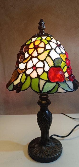 Estilo Tiffany - Lampe de table - Vitrail, En alliage, Antiquités & Art, Art | Objets design