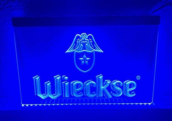 Wieckse neon bord lamp LED verlichting reclame lichtbak, Maison & Meubles, Lampes | Autre, Envoi