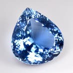 1 pcs Blauw, Violet Beril - 40.33 ct - nternational Colored, Nieuw