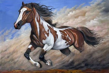 Hung Richard (1966) - Liberté Sauvage 80 120 cm, Antiek en Kunst
