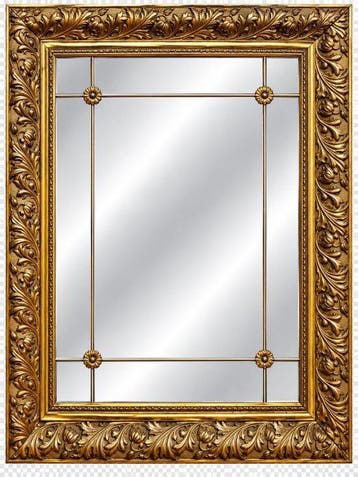 Wandspiegel - verguld houtsnijwerk - Napoleon III