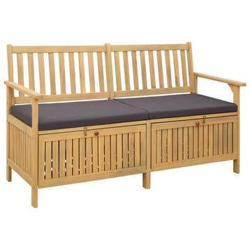 vidaXL Opslagbank 2 -Seater 148 x 63 x 84 cm Rechthoekig, Verzenden, Nieuw