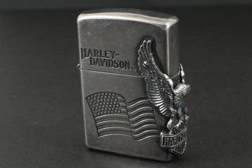 Zippo - Harley-Davidson Eagle & American Flag - Zakaansteker