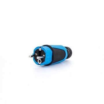 Fiche dalimentation 16A Super High Duty IP54 Bleu/Noir -, Verzenden